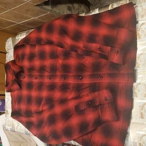 Men's small plaid dress shirt